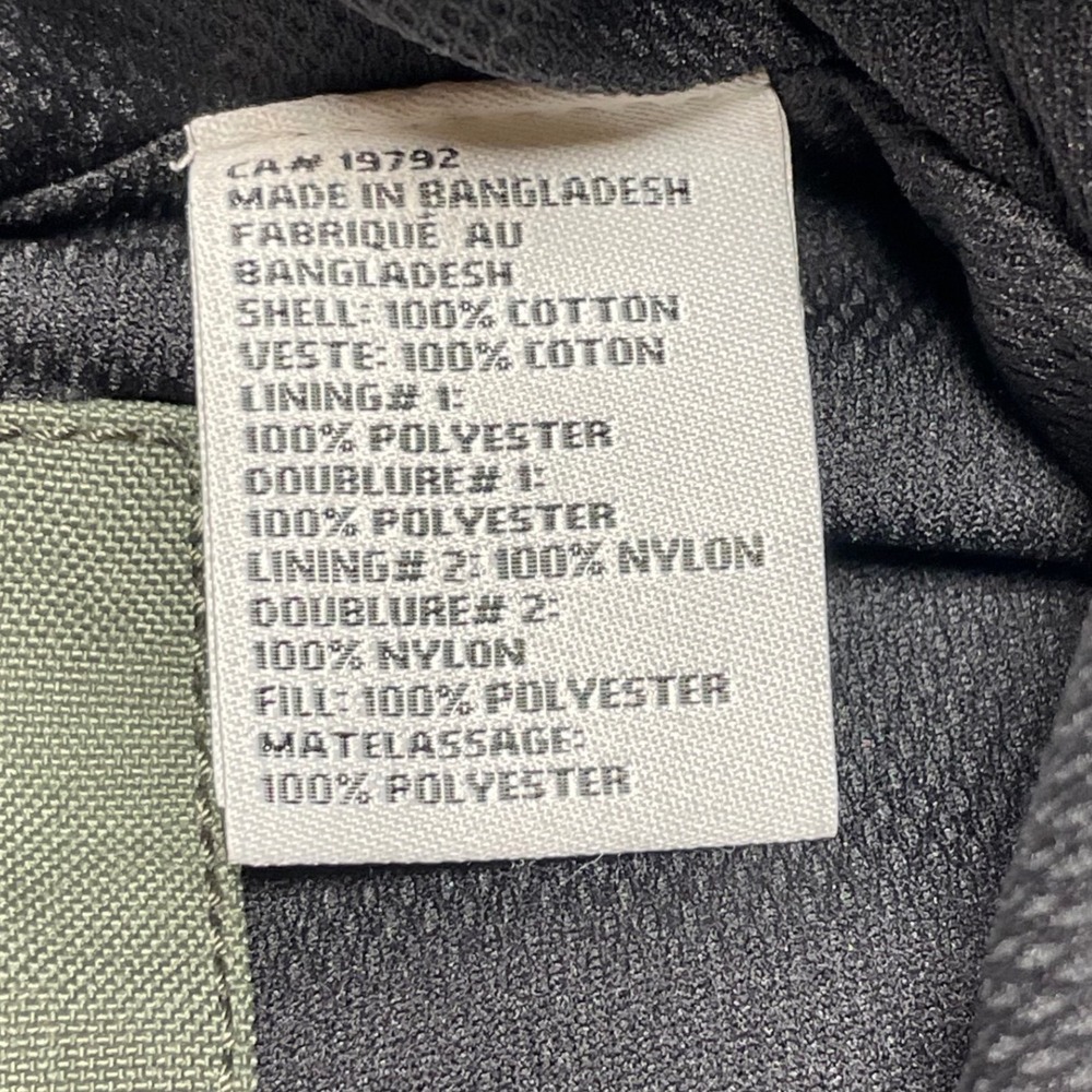 Timberland Pro Series Mens Green Canvas Work Jacket Size M Chore Utility Outdoor - Picture 7 of 10